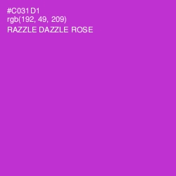 #C031D1 - Razzle Dazzle Rose Color Image
