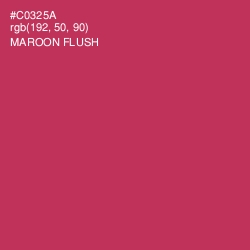 #C0325A - Maroon Flush Color Image