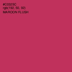 #C0325C - Maroon Flush Color Image