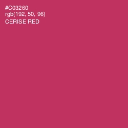 #C03260 - Cerise Red Color Image