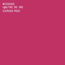 #C03263 - Cerise Red Color Image