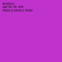 #C032CC - Razzle Dazzle Rose Color Image