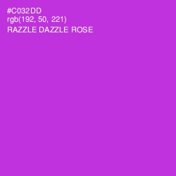 #C032DD - Razzle Dazzle Rose Color Image