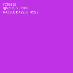 #C032E6 - Razzle Dazzle Rose Color Image