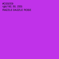 #C032E9 - Razzle Dazzle Rose Color Image