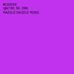 #C032EE - Razzle Dazzle Rose Color Image