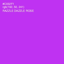 #C032F1 - Razzle Dazzle Rose Color Image