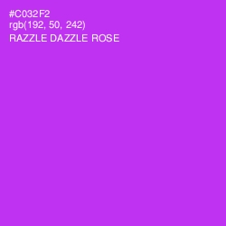 #C032F2 - Razzle Dazzle Rose Color Image