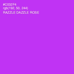 #C032F4 - Razzle Dazzle Rose Color Image