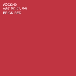 #C03340 - Brick Red Color Image