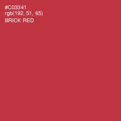 #C03341 - Brick Red Color Image