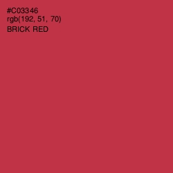 #C03346 - Brick Red Color Image