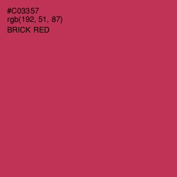 #C03357 - Brick Red Color Image