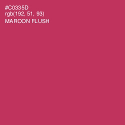 #C0335D - Maroon Flush Color Image