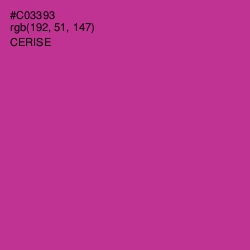 #C03393 - Cerise Color Image