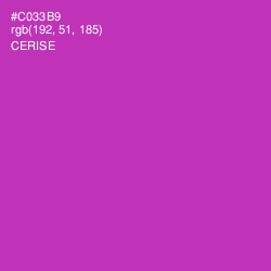 #C033B9 - Cerise Color Image