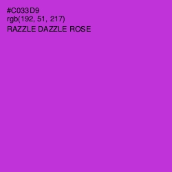 #C033D9 - Razzle Dazzle Rose Color Image