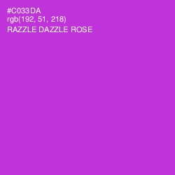 #C033DA - Razzle Dazzle Rose Color Image