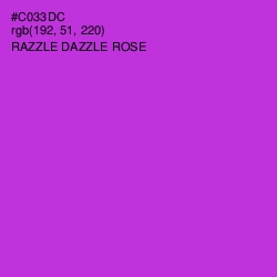 #C033DC - Razzle Dazzle Rose Color Image