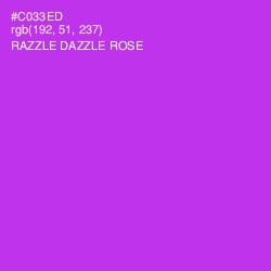 #C033ED - Razzle Dazzle Rose Color Image