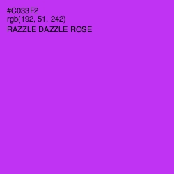 #C033F2 - Razzle Dazzle Rose Color Image