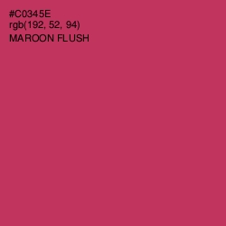 #C0345E - Maroon Flush Color Image