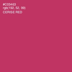 #C03463 - Cerise Red Color Image