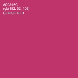 #C0346C - Cerise Red Color Image