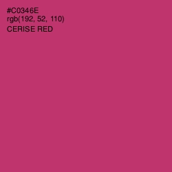 #C0346E - Cerise Red Color Image