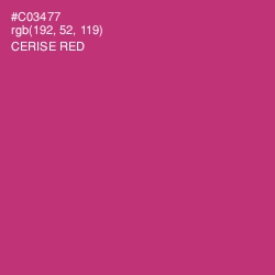 #C03477 - Cerise Red Color Image