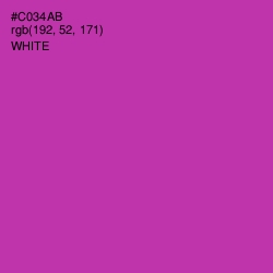 #C034AB - Cerise Color Image