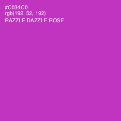 #C034C0 - Razzle Dazzle Rose Color Image