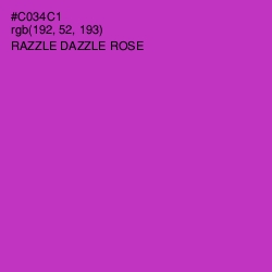 #C034C1 - Razzle Dazzle Rose Color Image