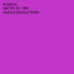 #C034C6 - Razzle Dazzle Rose Color Image