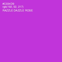 #C034D9 - Razzle Dazzle Rose Color Image