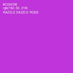 #C034DB - Razzle Dazzle Rose Color Image