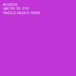 #C035D5 - Razzle Dazzle Rose Color Image