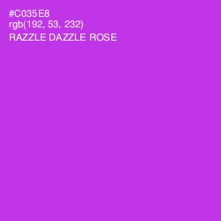 #C035E8 - Razzle Dazzle Rose Color Image