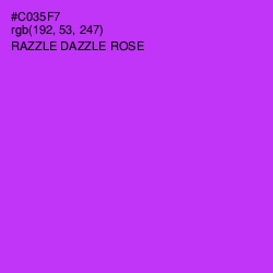 #C035F7 - Razzle Dazzle Rose Color Image