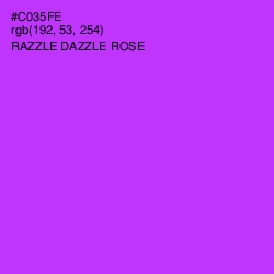 #C035FE - Razzle Dazzle Rose Color Image