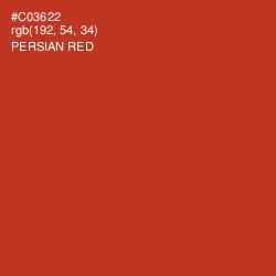 #C03622 - Persian Red Color Image