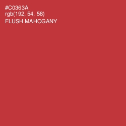 #C0363A - Flush Mahogany Color Image