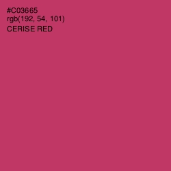 #C03665 - Cerise Red Color Image