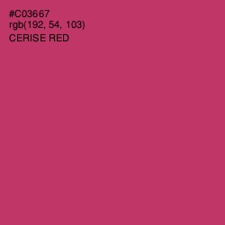 #C03667 - Cerise Red Color Image