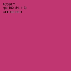 #C03671 - Cerise Red Color Image