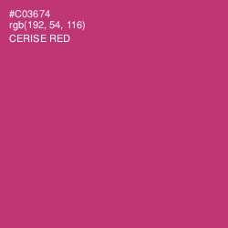 #C03674 - Cerise Red Color Image