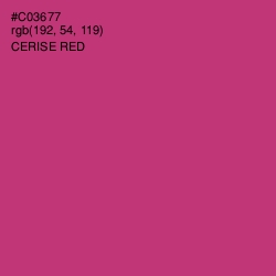 #C03677 - Cerise Red Color Image