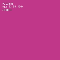 #C03688 - Cerise Color Image