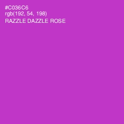 #C036C6 - Razzle Dazzle Rose Color Image