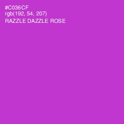 #C036CF - Razzle Dazzle Rose Color Image